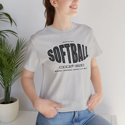 Softball Moms' Club Short Sleeve Tee - Obsession Expressions by In Style Chics Boutique Cute Graphic Ts 