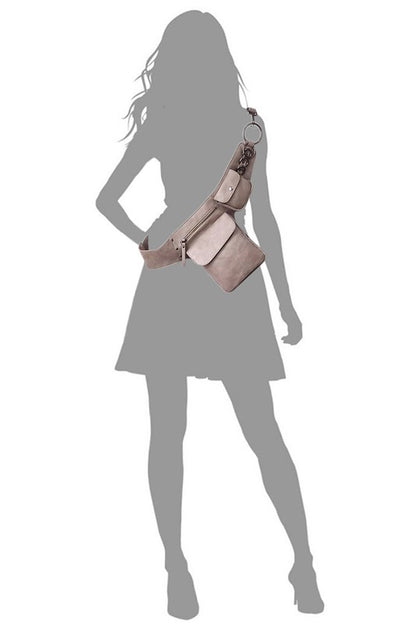 Fashion Ring Fanny Pack Sling Bag - In Style Chics Boutique LLC