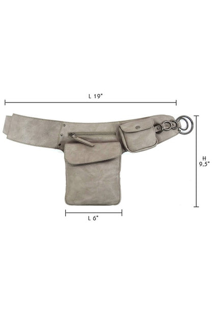 Fashion Ring Fanny Pack Sling Bag - In Style Chics Boutique LLC