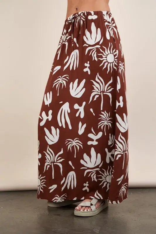 Printed Resort Midi Skirt- In Style Chics Boutique Women's Juniors Apparel Online