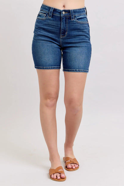 Judy Blue High Waist Bermudas W/ Back Flap Pockets - Best Denim - In Style Chics Boutique 