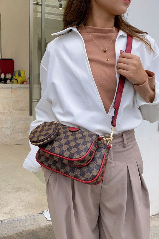 MKF Evanna Women's 3 pcs Crossbody Bag by Mia K - In Style Chics Boutique LLC