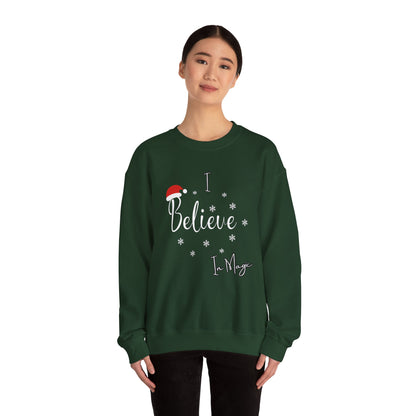 Crewneck "I Believe in Magic" Christmas Sweatshirt - In Style Chics Boutique