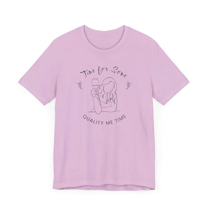 T-Shirt 'Quality Me Time' Short Sleeve Tee - Wine Lovers Tee - Cute Graphic T-shirts - Obsession Expressions by In Style Chics Boutique 
