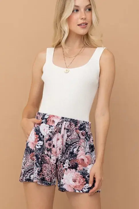 Wrinkle-free Stretchy Cooling Fabric Shorts - In Style Chics Boutique Women's Juniors Apparel Online 