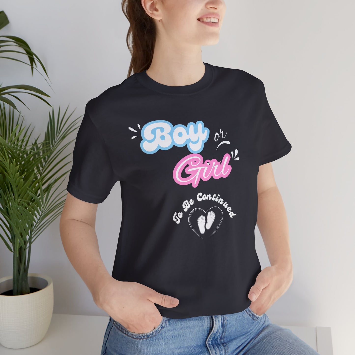 Baby Gender 'Boy or Girl' Short Sleeve Tee - Obsession Expressions by In Style Chics Boutique Cute Graphic Ts 