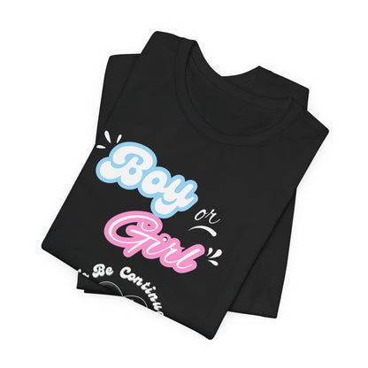 Baby Gender 'Boy or Girl' Short Sleeve Tee - Obsession Expressions by In Style Chics Boutique Cute Graphic Ts 
