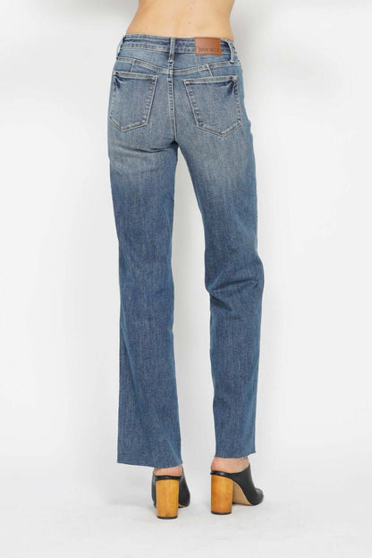 Judy Blue Full Size Tummy Control Straight Jeans - In Style Chics Boutique LLC