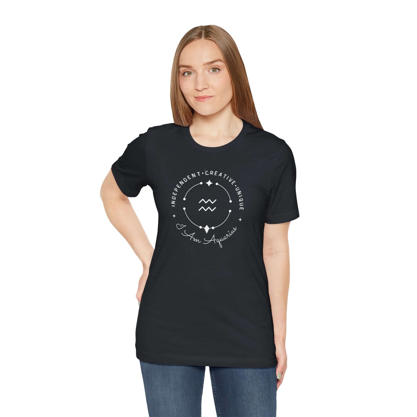 Aquarius Zodiac Women's Tee - Short Sleeve T-Shirt - In Style Chics Boutique LLC