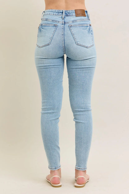 Judy Blue Skinny Jeans, Med Rise Tummy Control  - Best Jeans for Women - In Style Chics Boutique 
