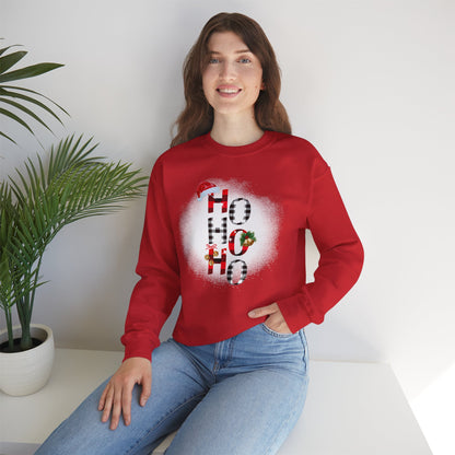 Shop Unisex Heavy Blend™ Crewneck "Ho Ho Ho" Printed Sweatshirt for Christmas at In Style Chics Boutique 