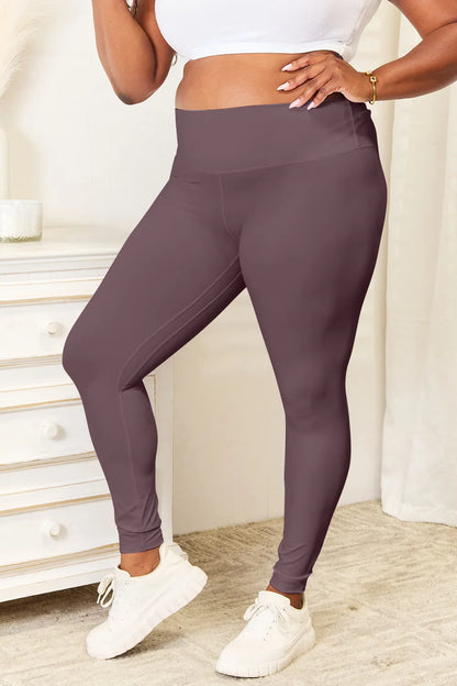 Wide Waistband Sports Leggings - In Style Chics Boutique 