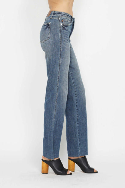 Judy Blue Full Size Tummy Control Straight Jeans - In Style Chics Boutique LLC