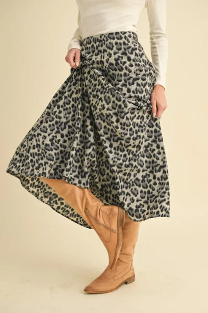 Leopard Midi Skirt - In Style Chics Boutique 