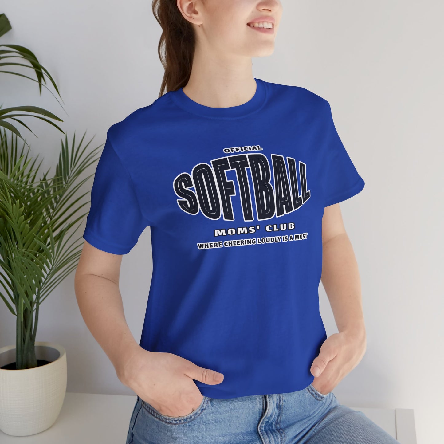 Softball Moms Short Sleeve T-Shirt, Softball Moms' Club - Obsession Expressions by In Style Chics Boutique Cute Graphic Ts 