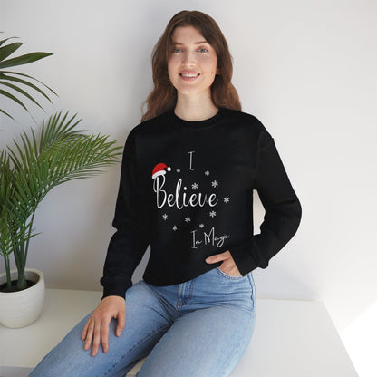 Crewneck "I Believe in Magic" Christmas Sweatshirt - In Style Chics Boutique
