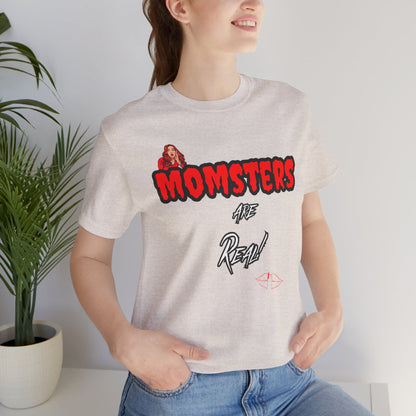 Unisex Jersey Short Sleeve Halloween Graphic T -"Momsters..." Light Color Tees - In Style Chics Boutique LLC