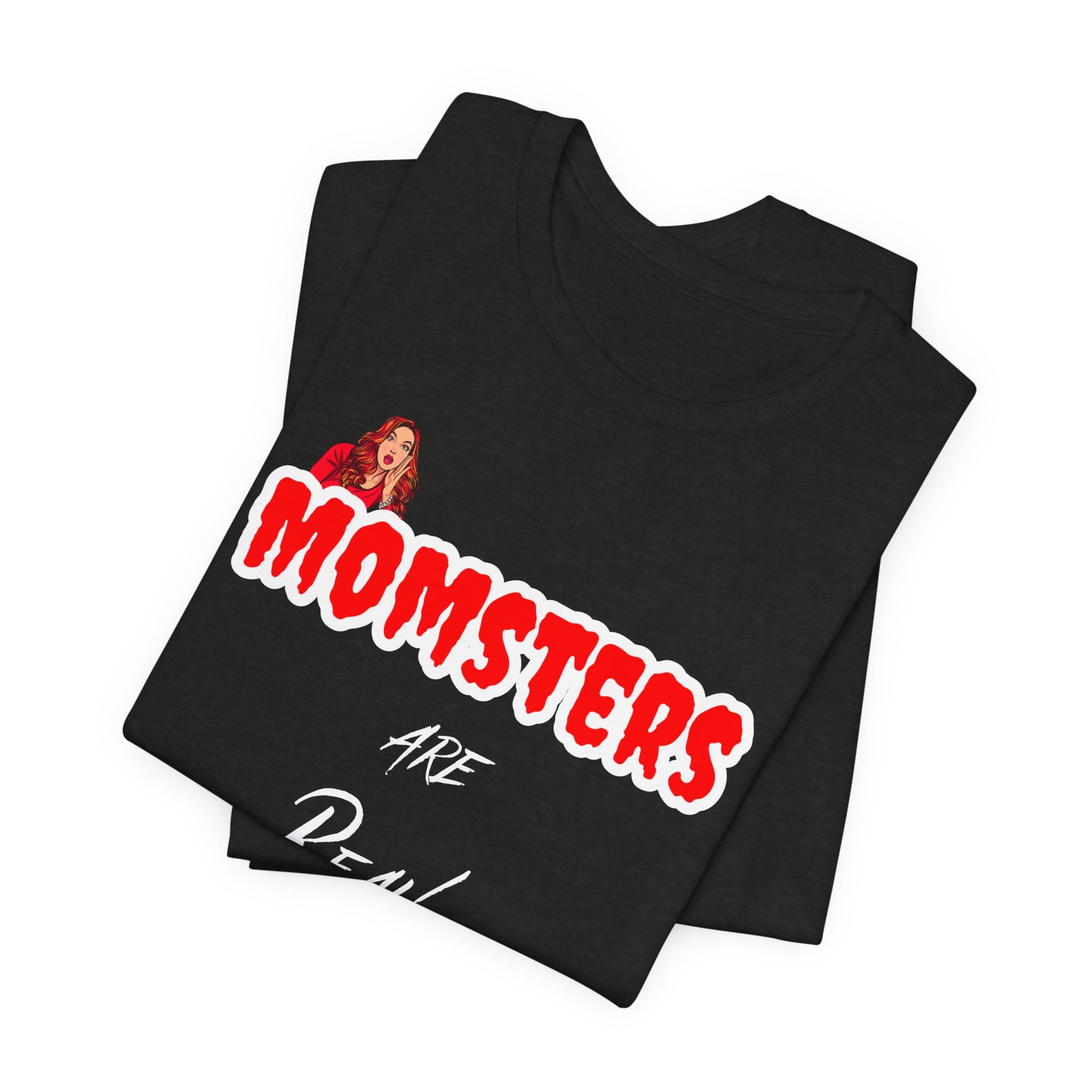 Unisex Jersey Short Sleeve Halloween Graphic T -"Momsters are Real" - In Style Chics Boutique LLC