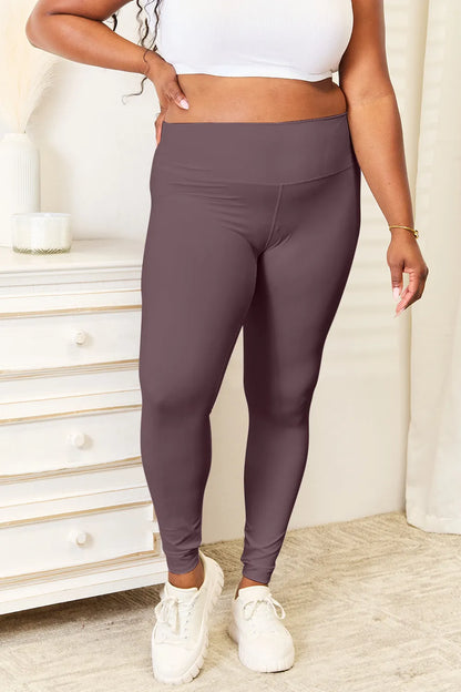 Wide Waistband Sports Leggings - In Style Chics Boutique 
