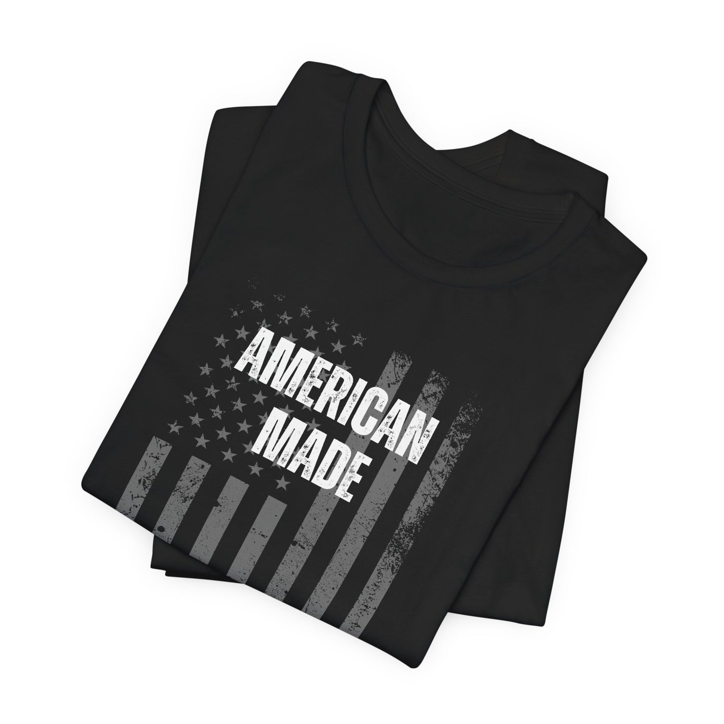 Short Sleeve Tee - 'American Made' Print with US Flag - In Style Chics Boutique  Graphic T-shirts 