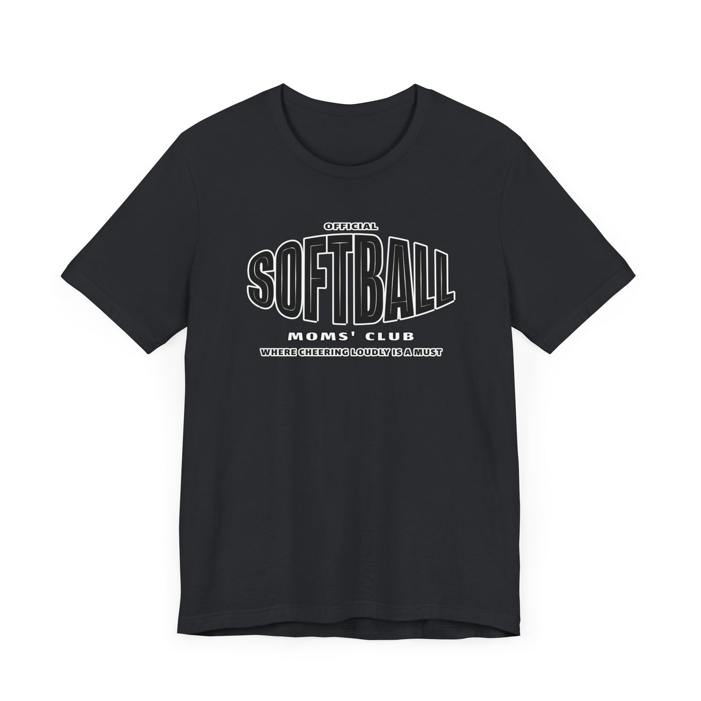 Softball Moms Short Sleeve T-Shirt, Softball Moms' Club - Obsession Expressions by In Style Chics Boutique Cute Graphic Ts 