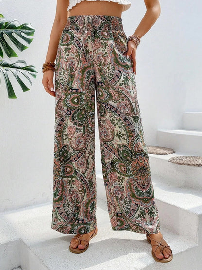 Printed Wide Leg Pants - In Style Chics Boutique LLC