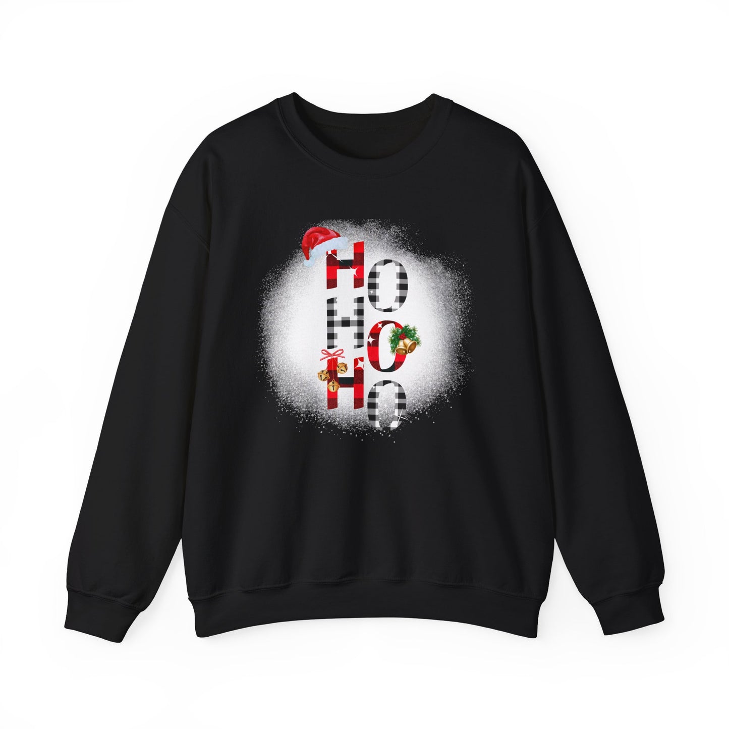 Shop Unisex Heavy Blend™ Crewneck "Ho Ho Ho" Printed Sweatshirt for Christmas at In Style Chics Boutique 