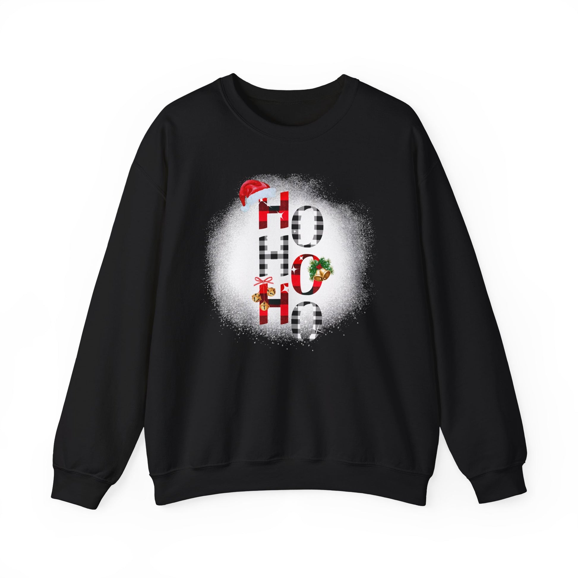 Shop Unisex Heavy Blend™ Crewneck "Ho Ho Ho" Printed Sweatshirt for Christmas at In Style Chics Boutique 
