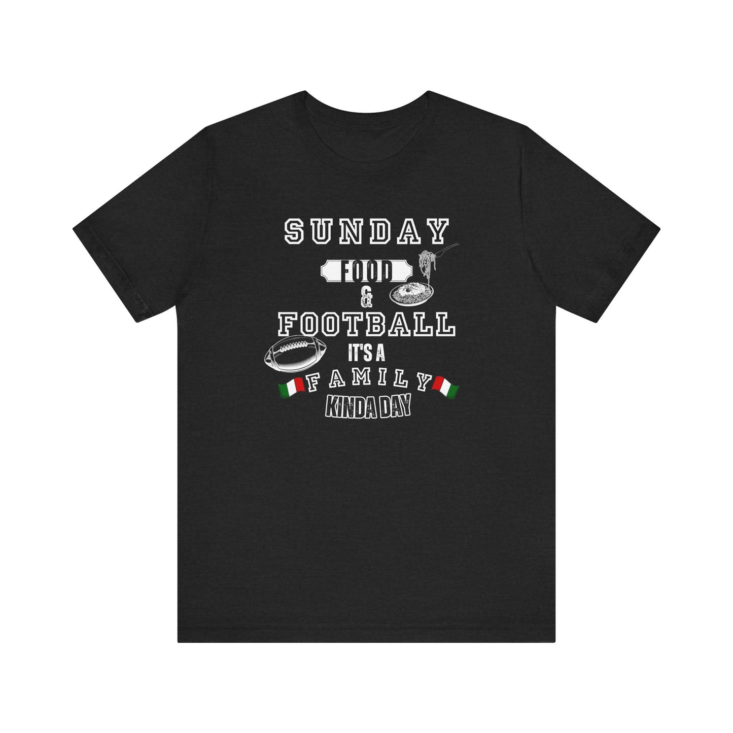 Football Sunday Unisex Tee - Italian Family Vibes - In Style Chics Boutique LLC