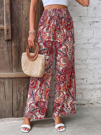 Printed Wide Leg Pants - In Style Chics Boutique LLC