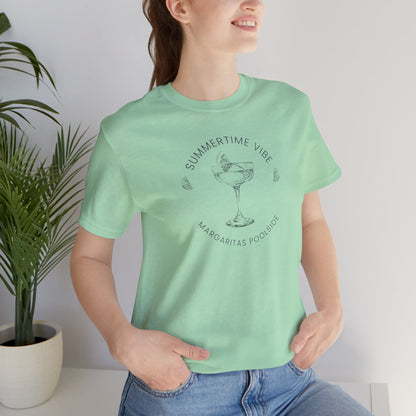 Printed Tee - 'Summer Vibe ~ Margaritas Poolside'