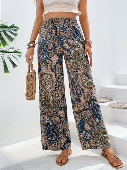 Printed Wide Leg Pants - In Style Chics Boutique LLC