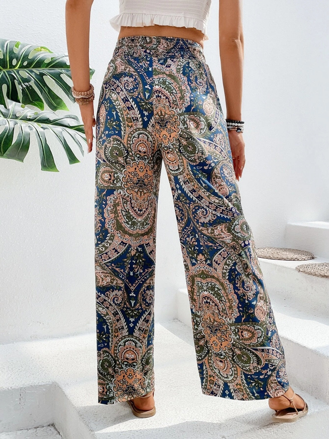 Printed Wide Leg Pants - In Style Chics Boutique LLC