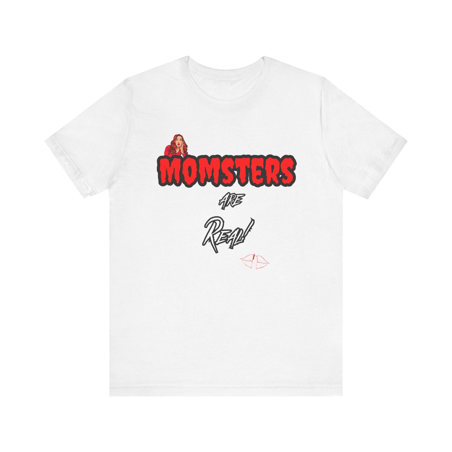 Unisex Jersey Short Sleeve Halloween Graphic T -"Momsters..." Light Color Tees - In Style Chics Boutique LLC