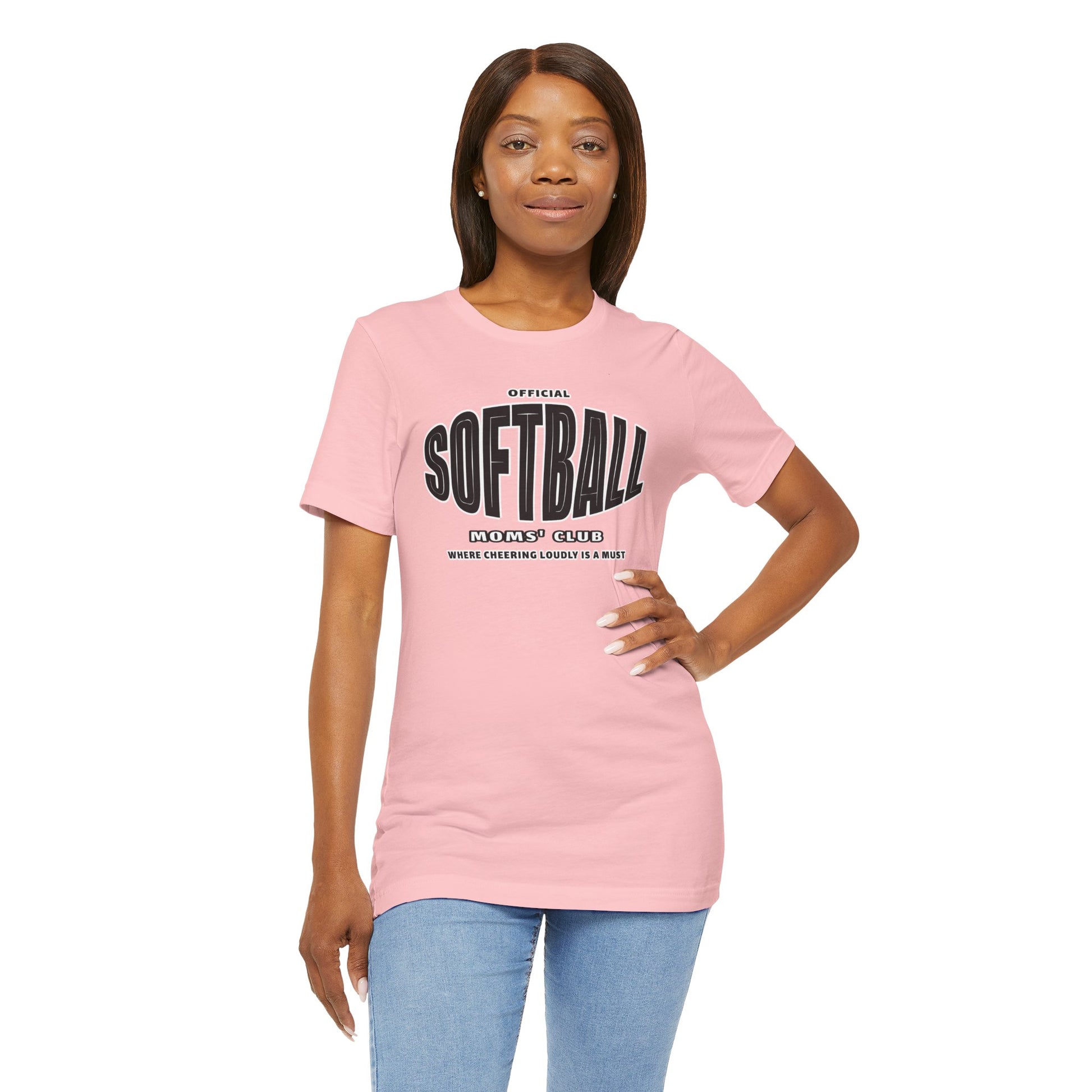 Softball Moms' Club Short Sleeve Tee - Obsession Expressions by In Style Chics Boutique Cute Graphic Ts 