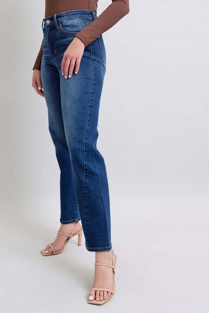 Judy Blue Full Size Side Seam Detail Straight Jeans with Pockets - In Style Chics Boutique LLC