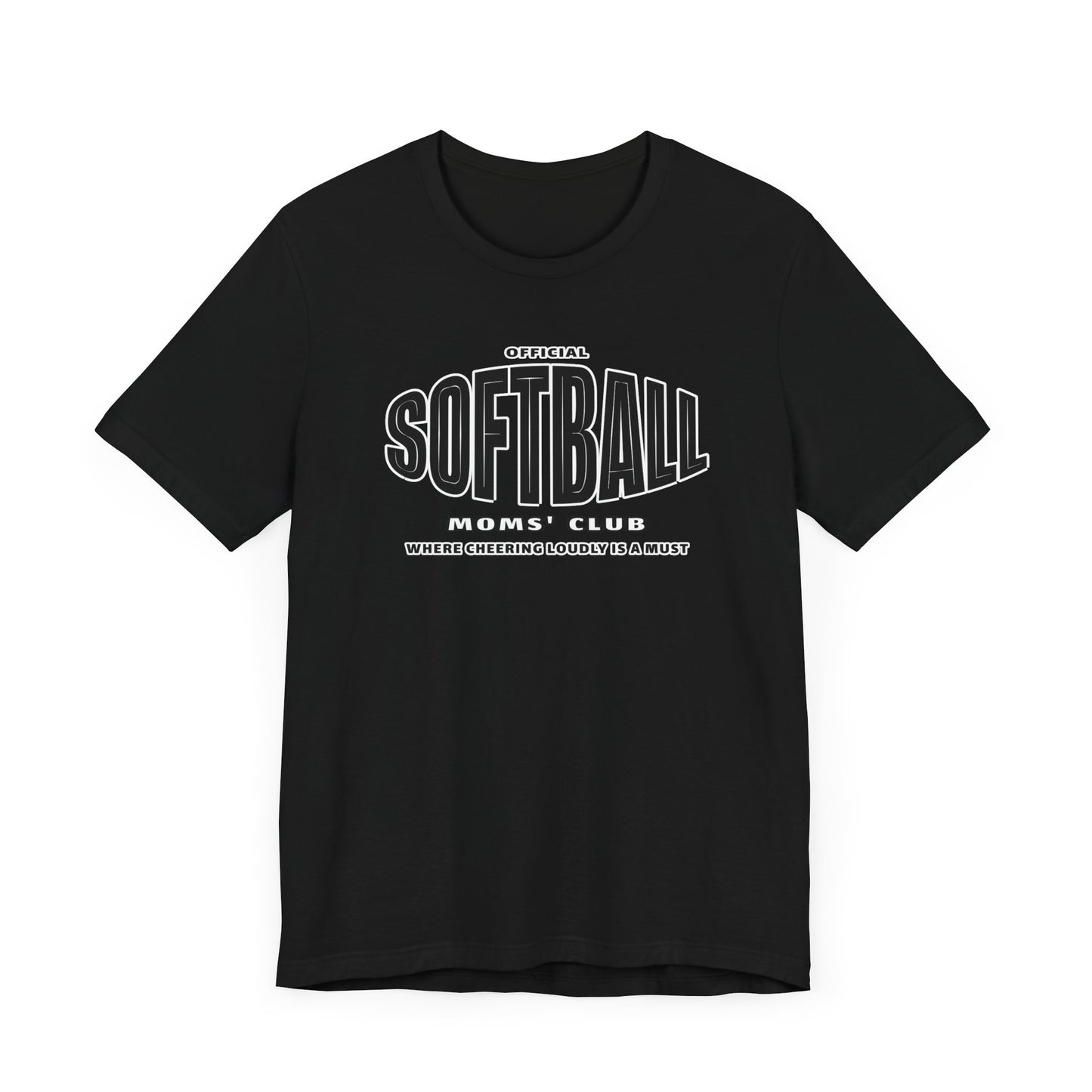 Softball Moms Short Sleeve T-Shirt, Softball Moms' Club - Obsession Expressions by In Style Chics Boutique Cute Graphic Ts 