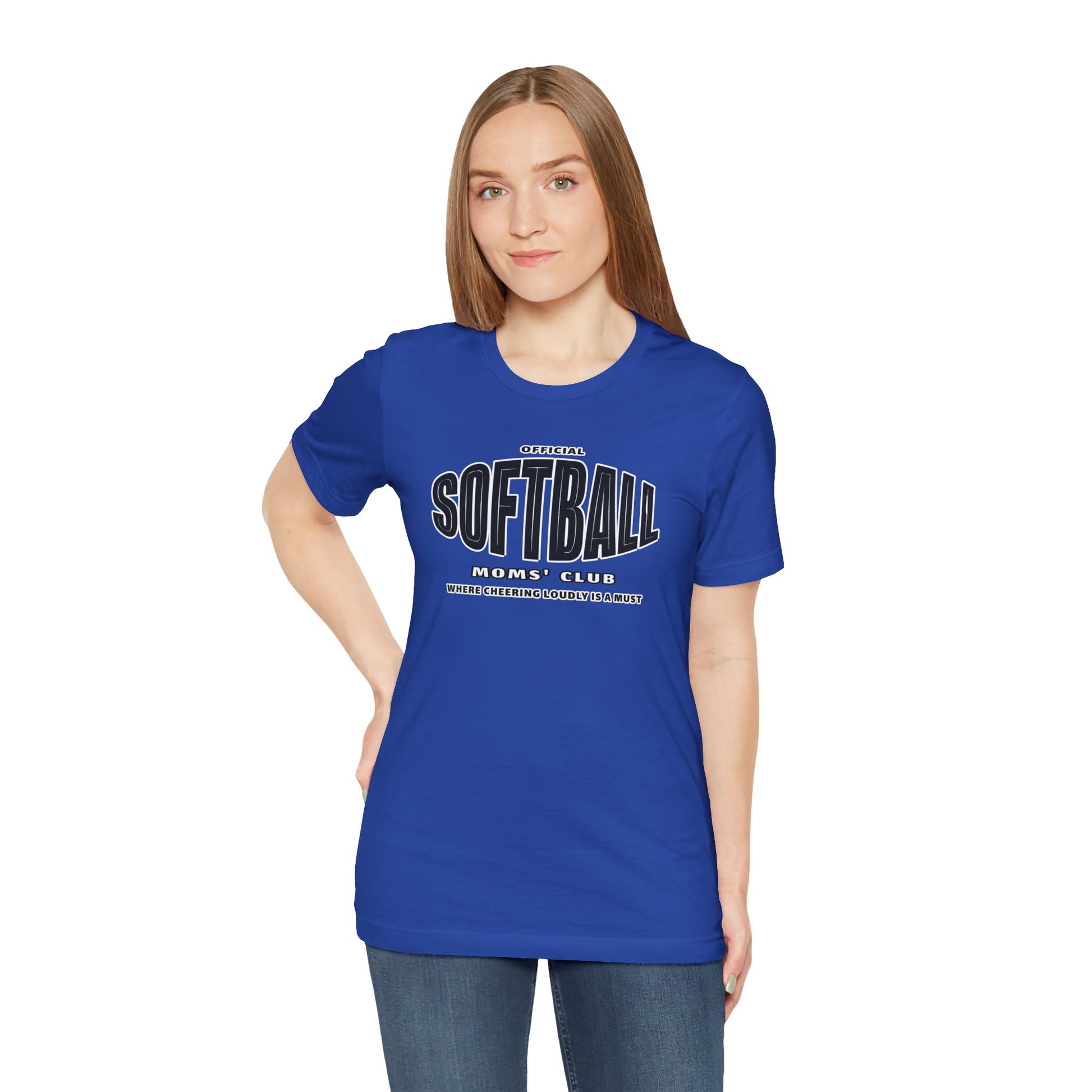 Softball Moms Short Sleeve T-Shirt, Softball Moms' Club - Obsession Expressions by In Style Chics Boutique Cute Graphic Ts 