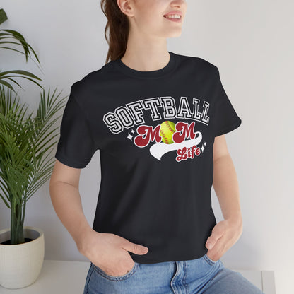 Softball Mom Life Short Sleeve Tee In Style Chics Boutique 