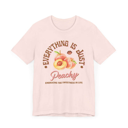 Just Peachy' Short Sleeve Tee - Cute Graphic T-shirts - In Style Chics Boutique 