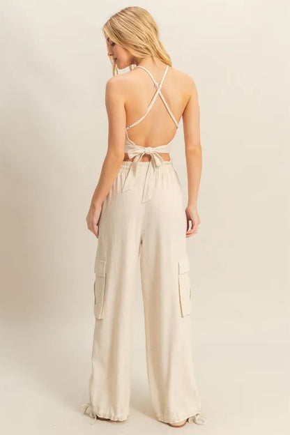 Crop Top and Cargo Pants Set - In Style Chics Boutique Women's Juniors Apparel Online 