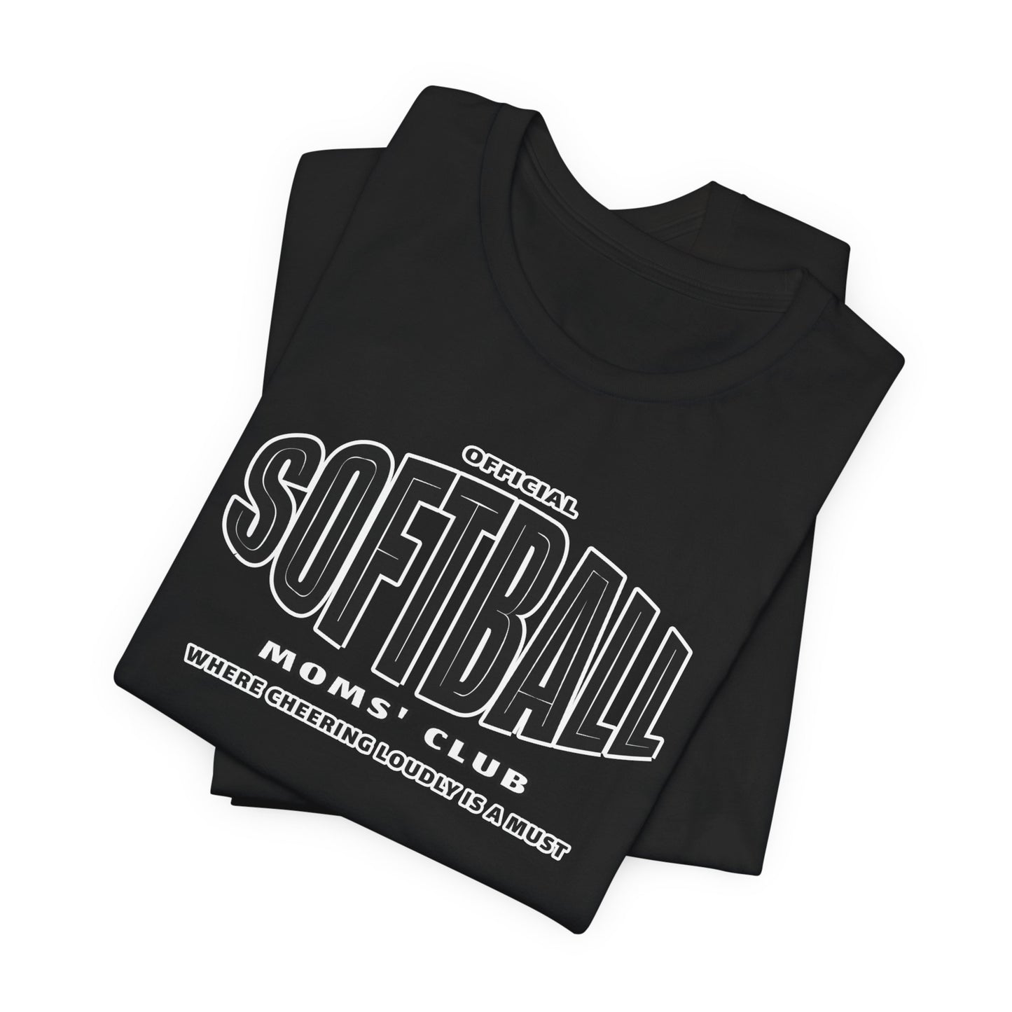 Softball Moms Short Sleeve T-Shirt, Softball Moms' Club - Obsession Expressions by In Style Chics Boutique Cute Graphic Ts 