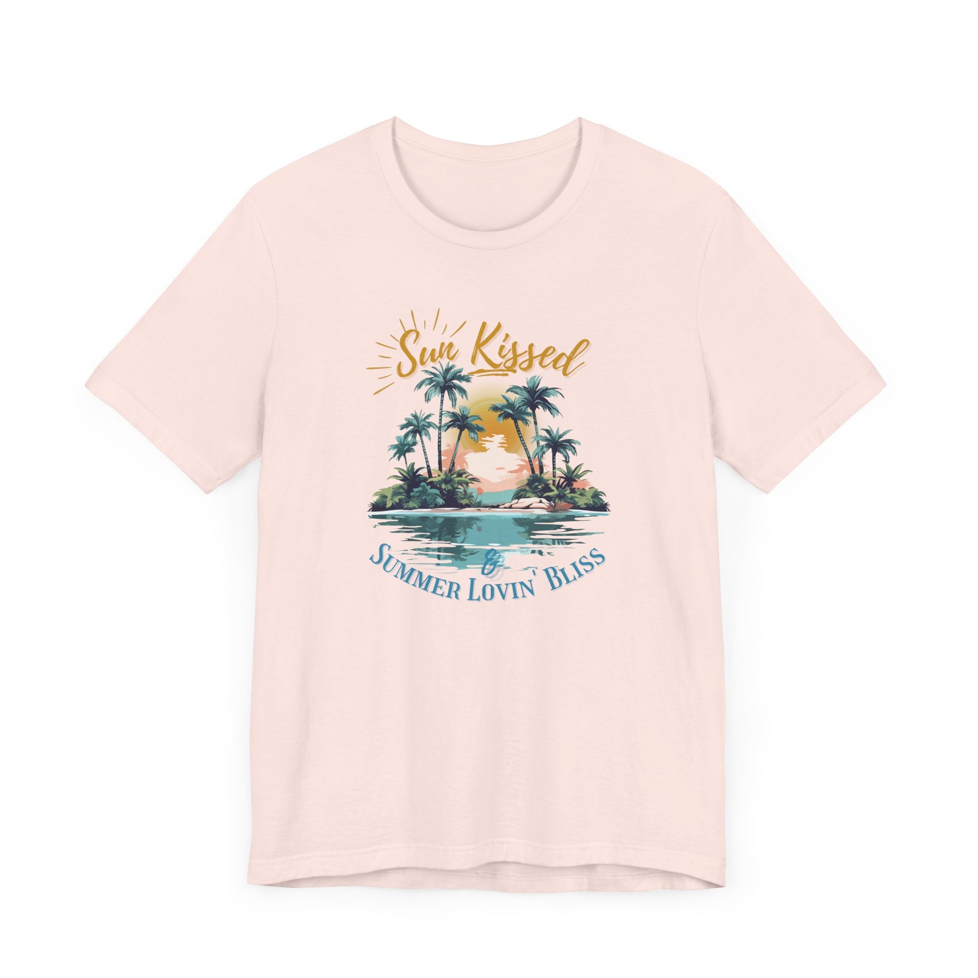 Printed Beach Tee- Sun Kissed & Summer Lovin' Bliss- In Style Chics Boutique Cute Graphic T-shirts 