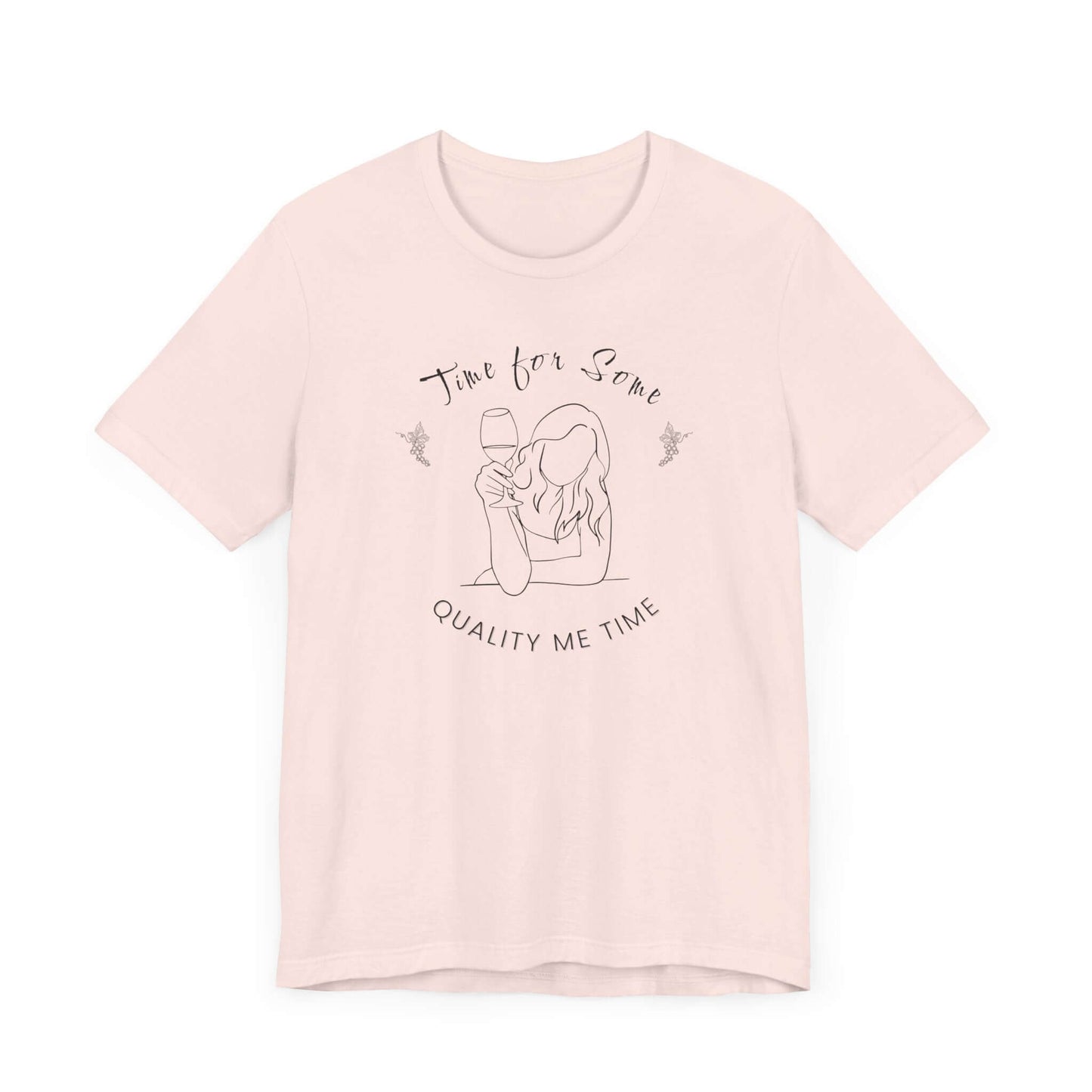 T-Shirt 'Quality Me Time' Short Sleeve Tee - Wine Lovers Tee - Cute Graphic T-shirts - Obsession Expressions by In Style Chics Boutique 