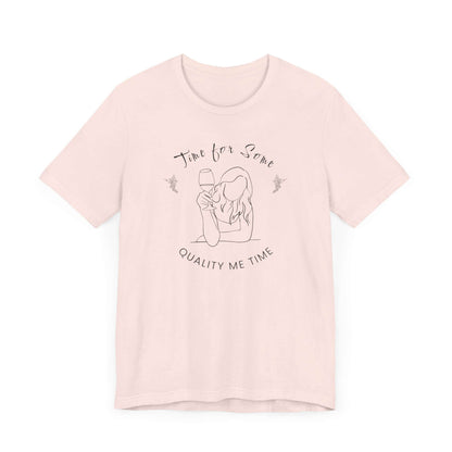 T-Shirt 'Quality Me Time' Short Sleeve Tee - Wine Lovers Tee - Cute Graphic T-shirts - Obsession Expressions by In Style Chics Boutique 
