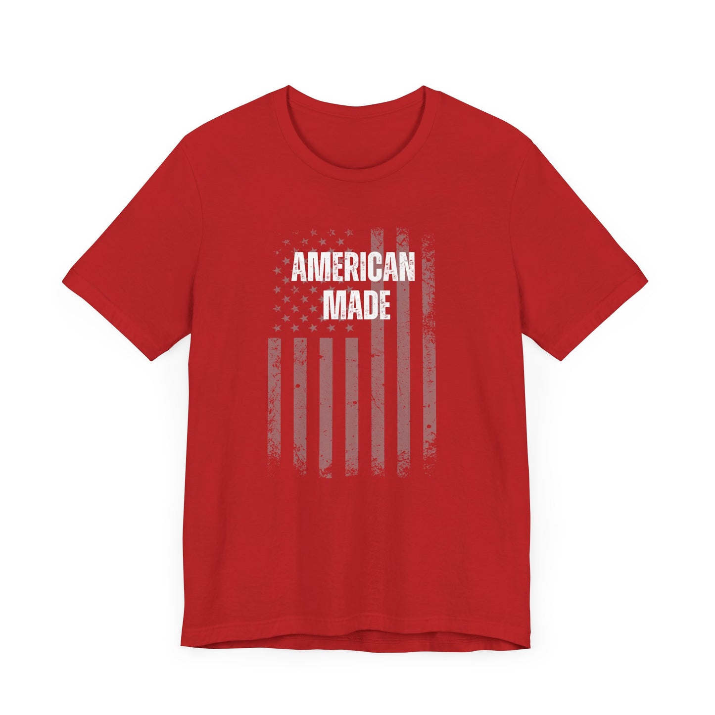 Short Sleeve Tee - 'American Made' Print with US Flag - In Style Chics Boutique  Graphic T-shirts 