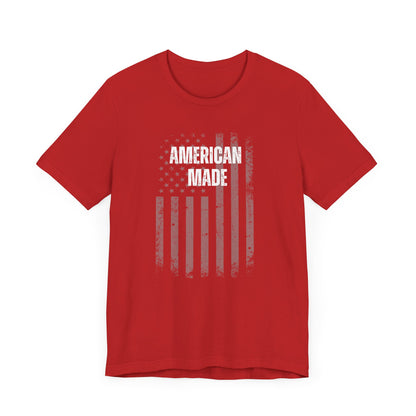 Short Sleeve Tee - 'American Made' Print with US Flag - In Style Chics Boutique  Graphic T-shirts 