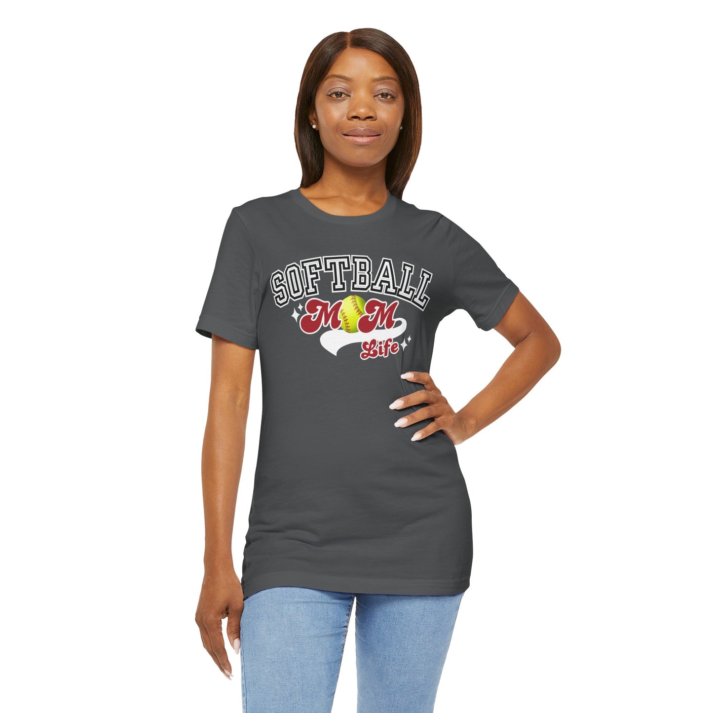 Softball Mom Life Short Sleeve Tee In Style Chics Boutique 