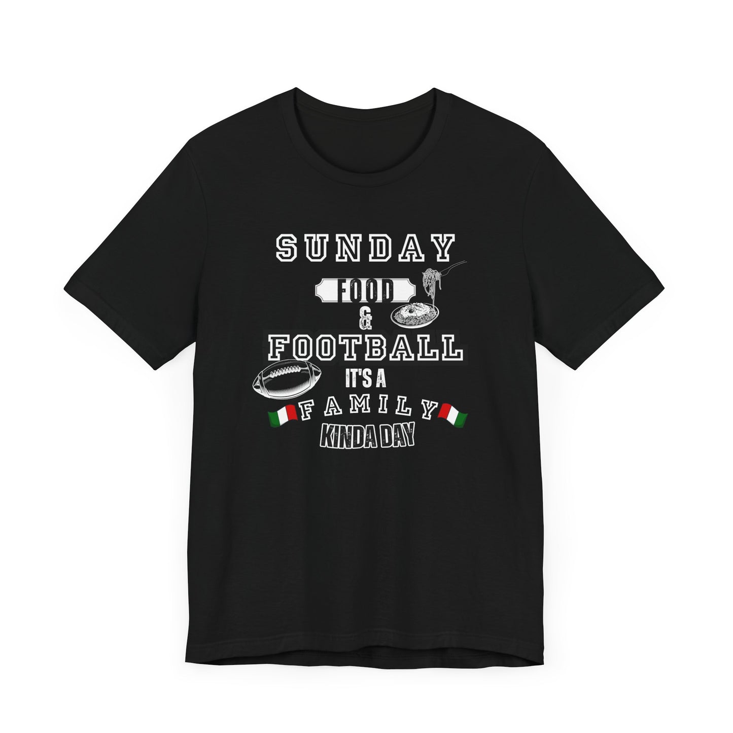 Football Sunday Unisex Tee - Italian Family Vibes - In Style Chics Boutique LLC