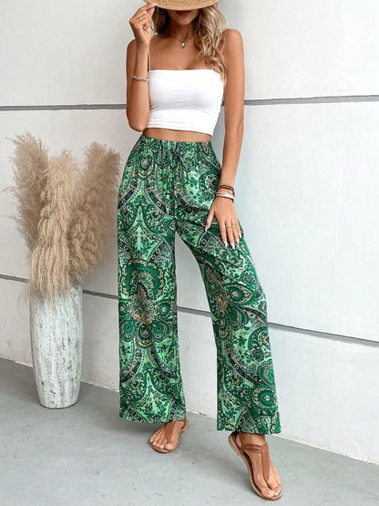 Printed Wide Leg Pants - In Style Chics Boutique LLC